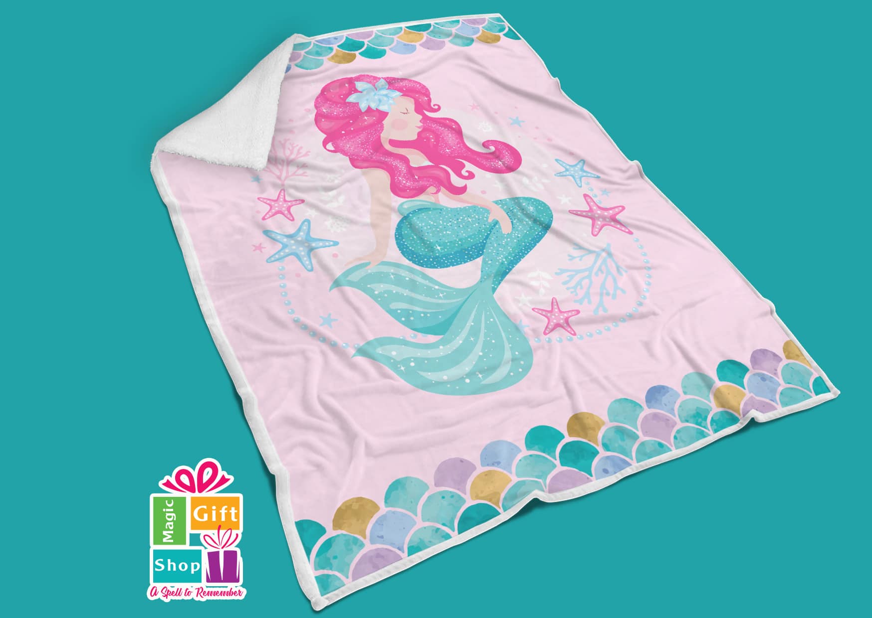 Mermaid blanket 1 Mermaid blanket