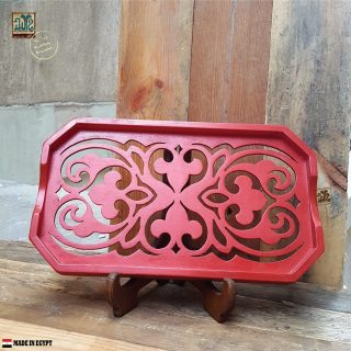 صينية خشب ألوان .