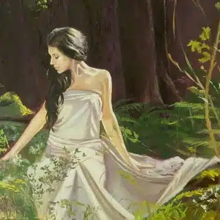 Lady in the forest