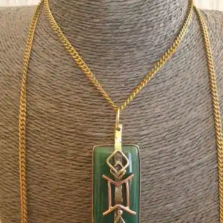 Gemini geometric pendant