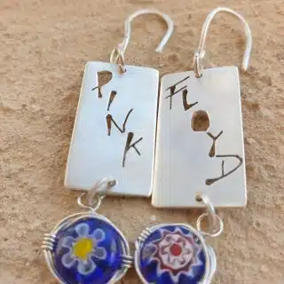 Silver block with Murano