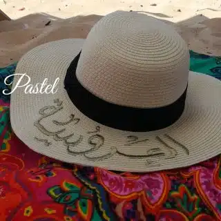 Bride beach hat