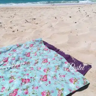 Floral beach towel