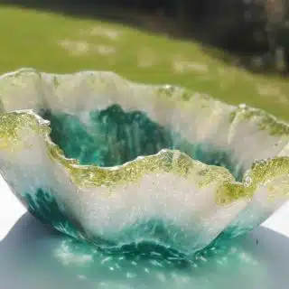 Bahgah emerald decorative plate 27x9 cm