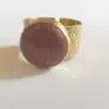 Jasper textured ring