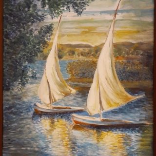 Reflection on nile river