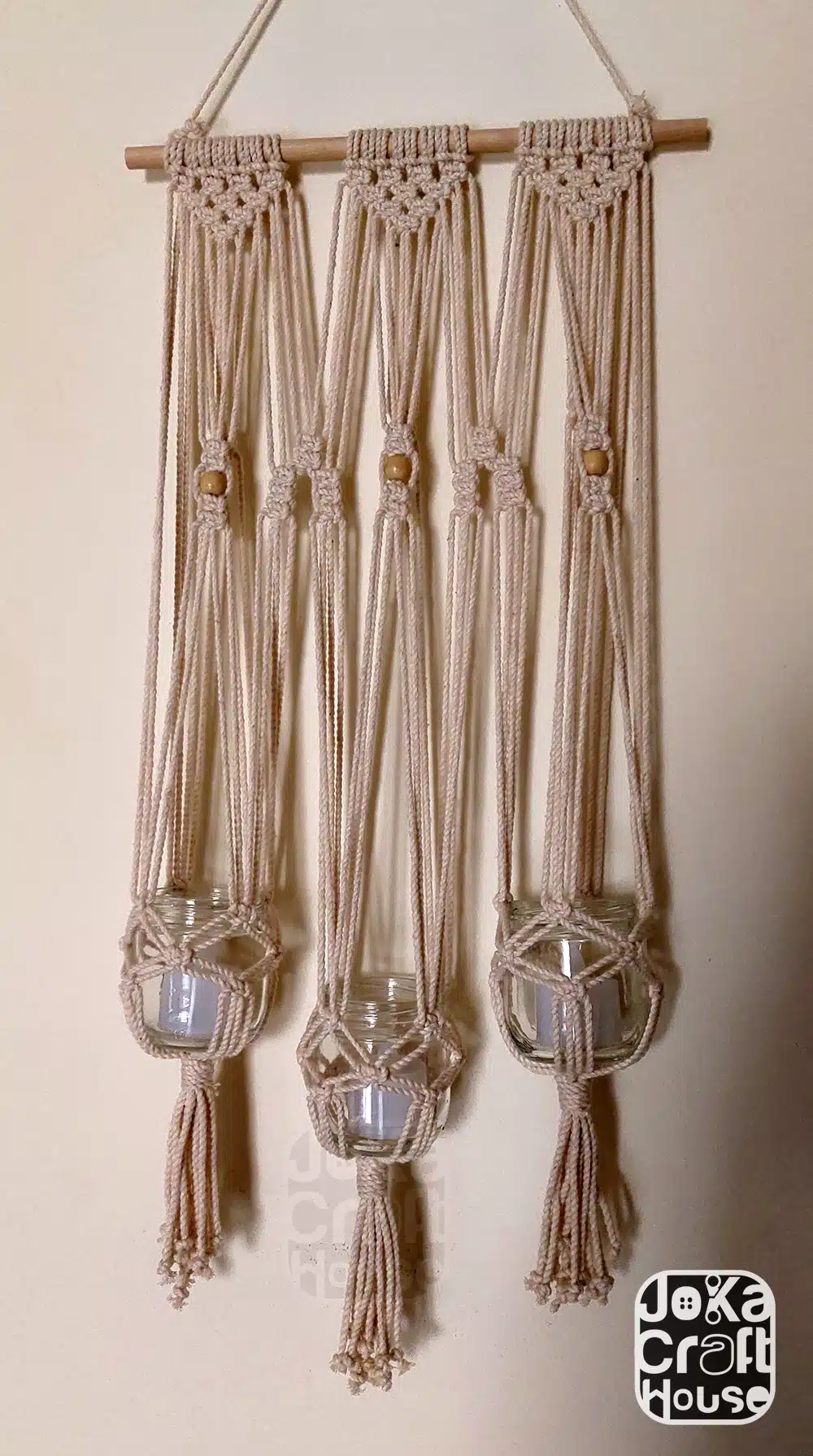 Valentine Macrame Wall Hanging Candles - Shape 2 1 Valentine Macrame Wall Hanging Candles - Shape 2