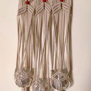 Valentine Macrame Wall Hanging Candles - Shape 1