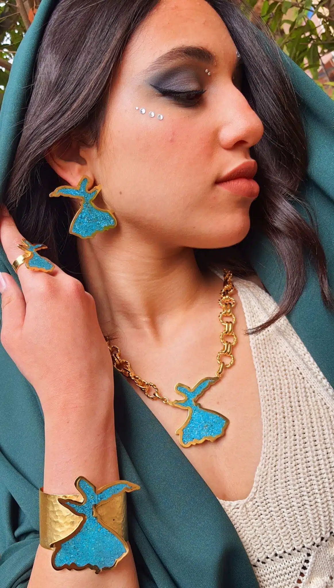 Copper gold plated set 1 Copper gold plated set