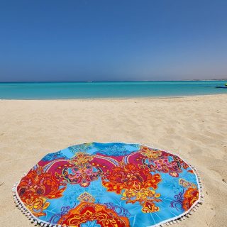 Round beach towel