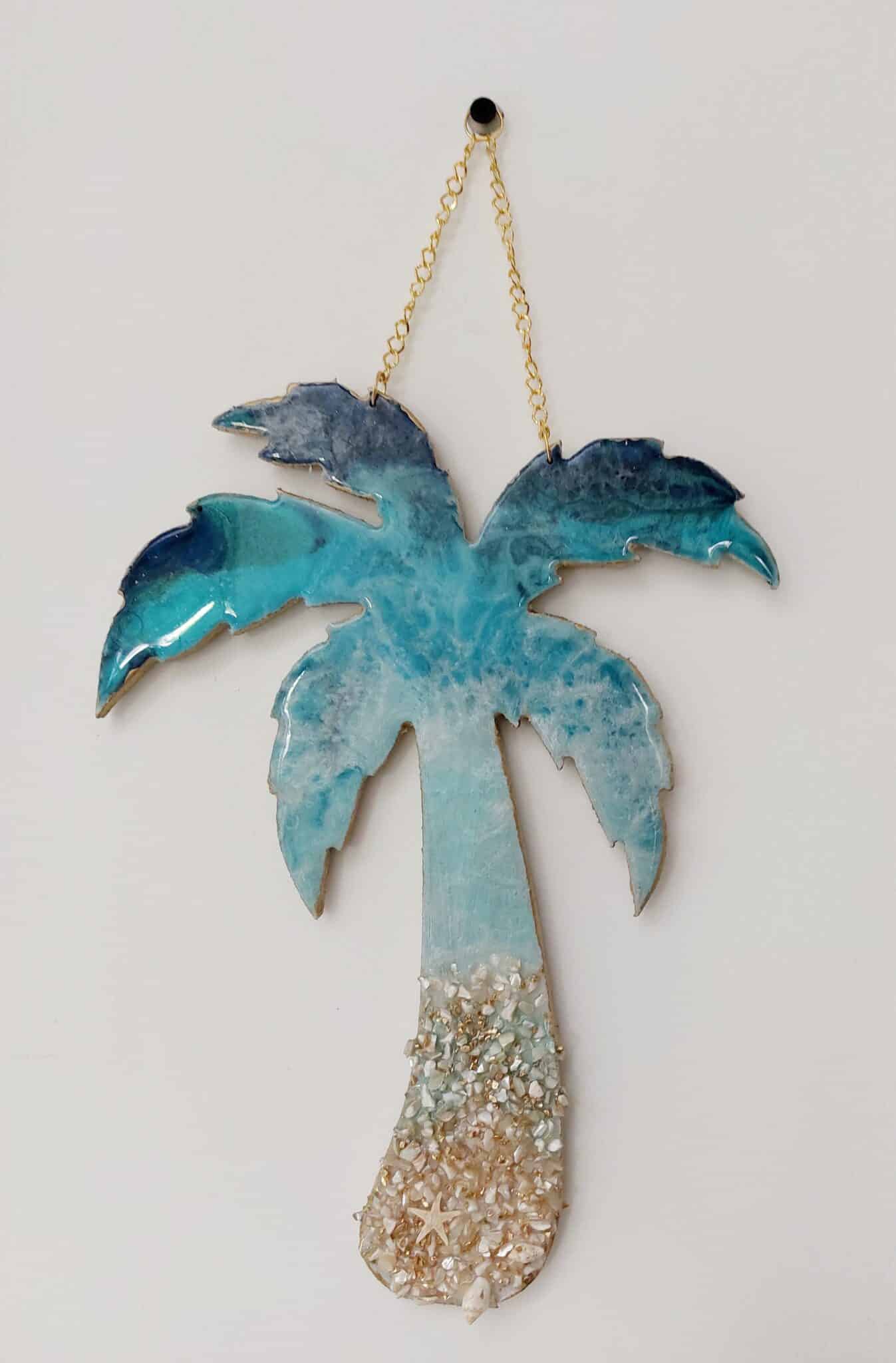 Resin Palm Wall Hanging 30x20 cm 1 Resin Palm Wall Hanging 30x20 cm