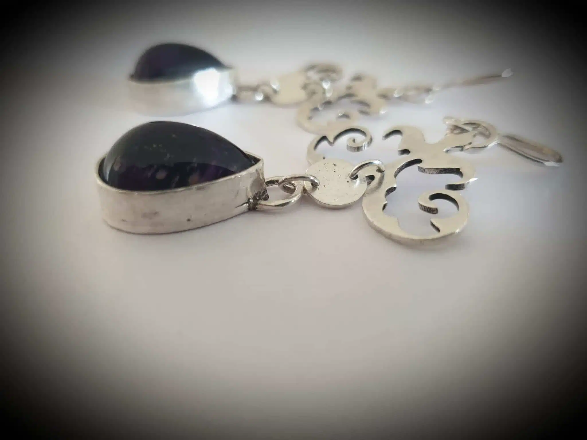 Ornament teardrop silver earring 2 20220626 135743 scaled