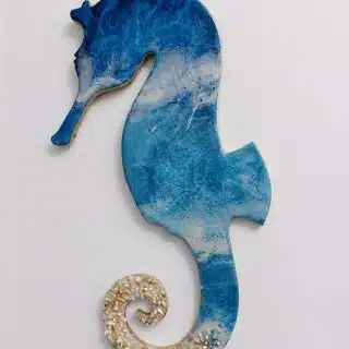Resin Seahorse Wall Hanging 40x22 cm