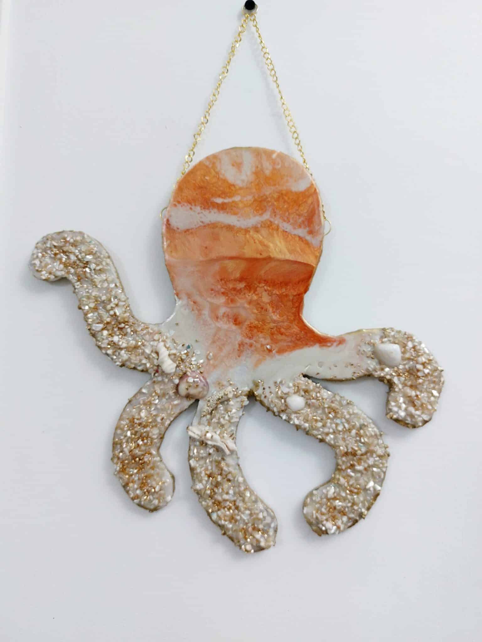 Sunset Octopus Wall Hanging 30x30 cm 1 Sunset Octopus Wall Hanging 30x30 cm