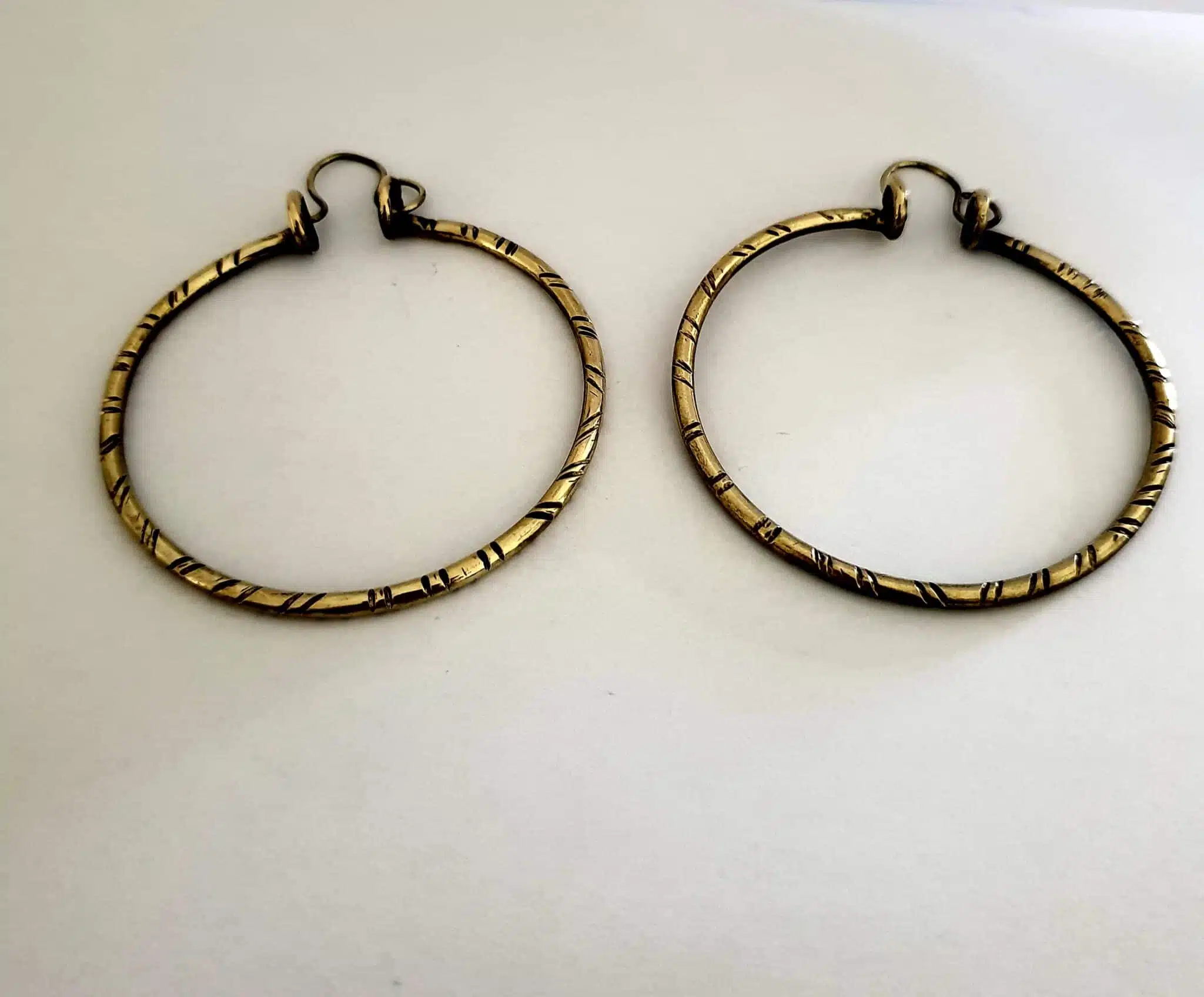 Brass hoop earring 2 20220727 143102 scaled