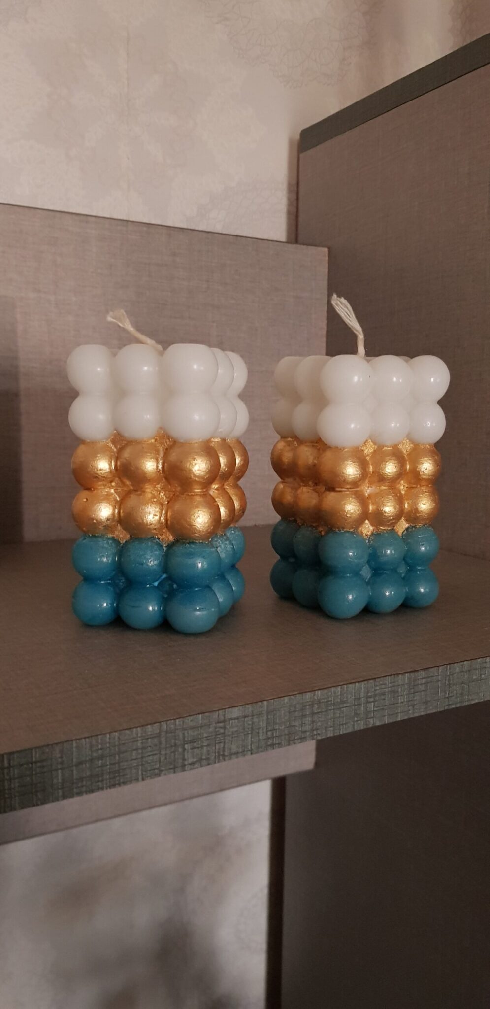 Bubbles candle (blue) 1 Bubbles candle (blue)