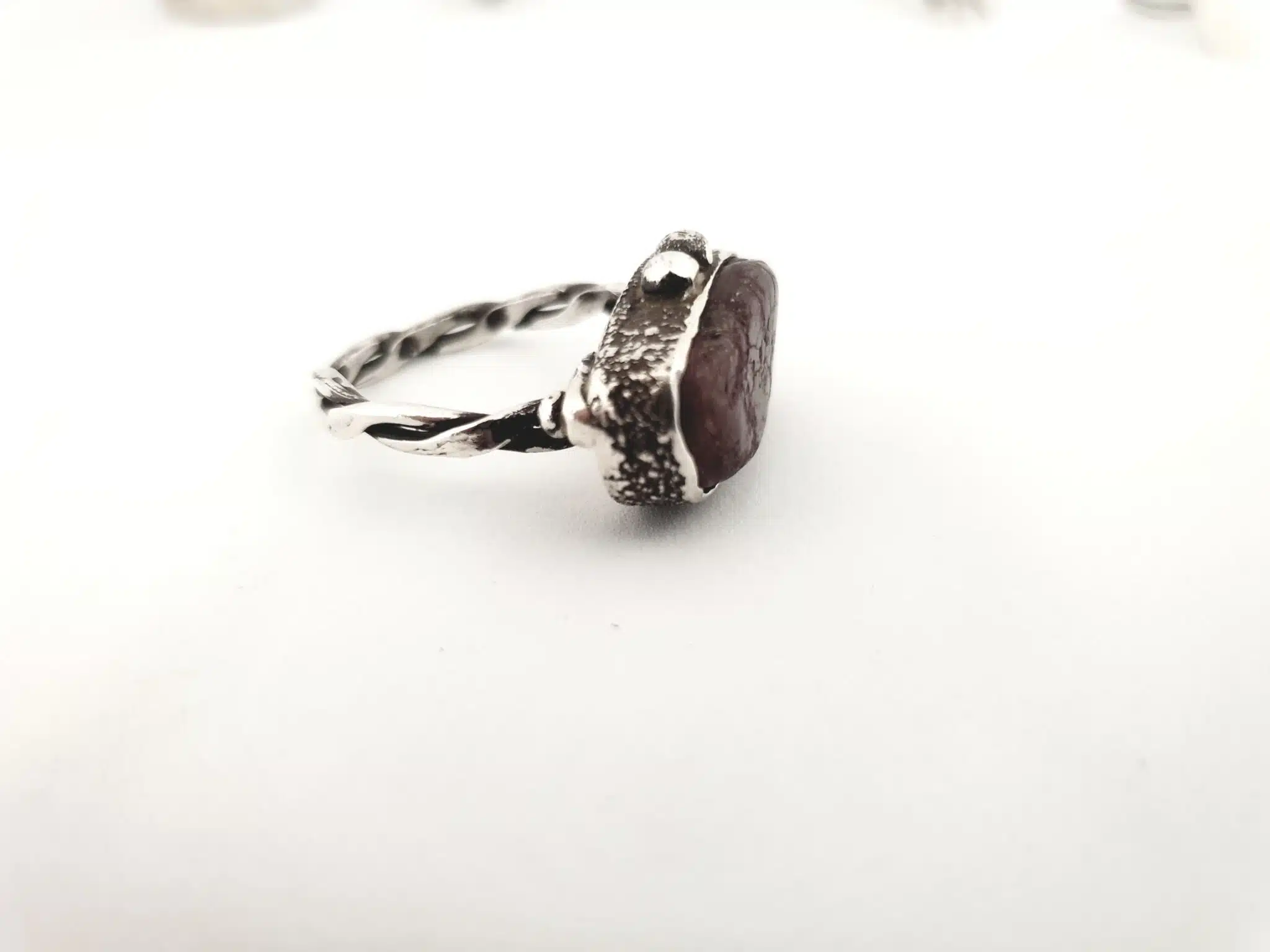 Rectangular tourmaline silver ring 1 Rectangular tourmaline silver ring