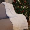 White throw blanket