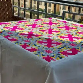 Fushia Arabesque Tablecloth