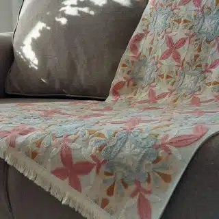 Rose arabesque throw.