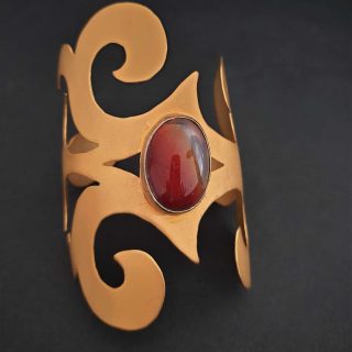 Gold plated folkloric cuff