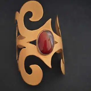 Gold plated folkloric cuff