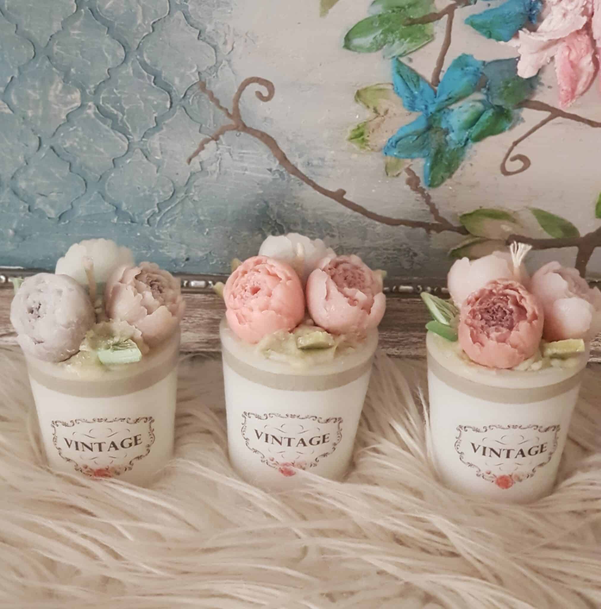 Floral candle 1 Floral candle