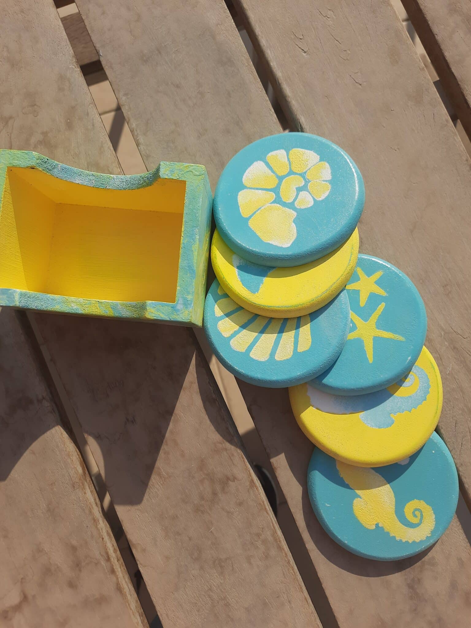 Beach vibes Coasters set 5 20230619 172732 scaled