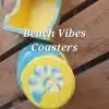 Beach vibes Coasters set