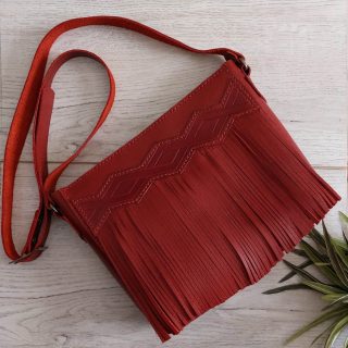 Natural leather bag
