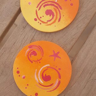 Colorful Coasters 🧡💛