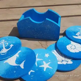 Sea vibes coasters set