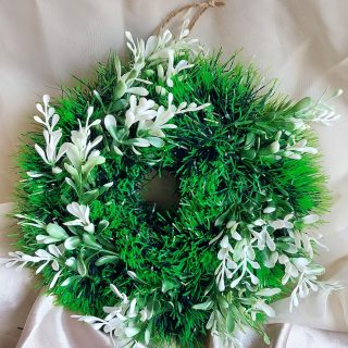 Christmas flower wreath