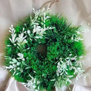 Christmas flower wreath