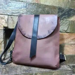 Genuine leather backpack