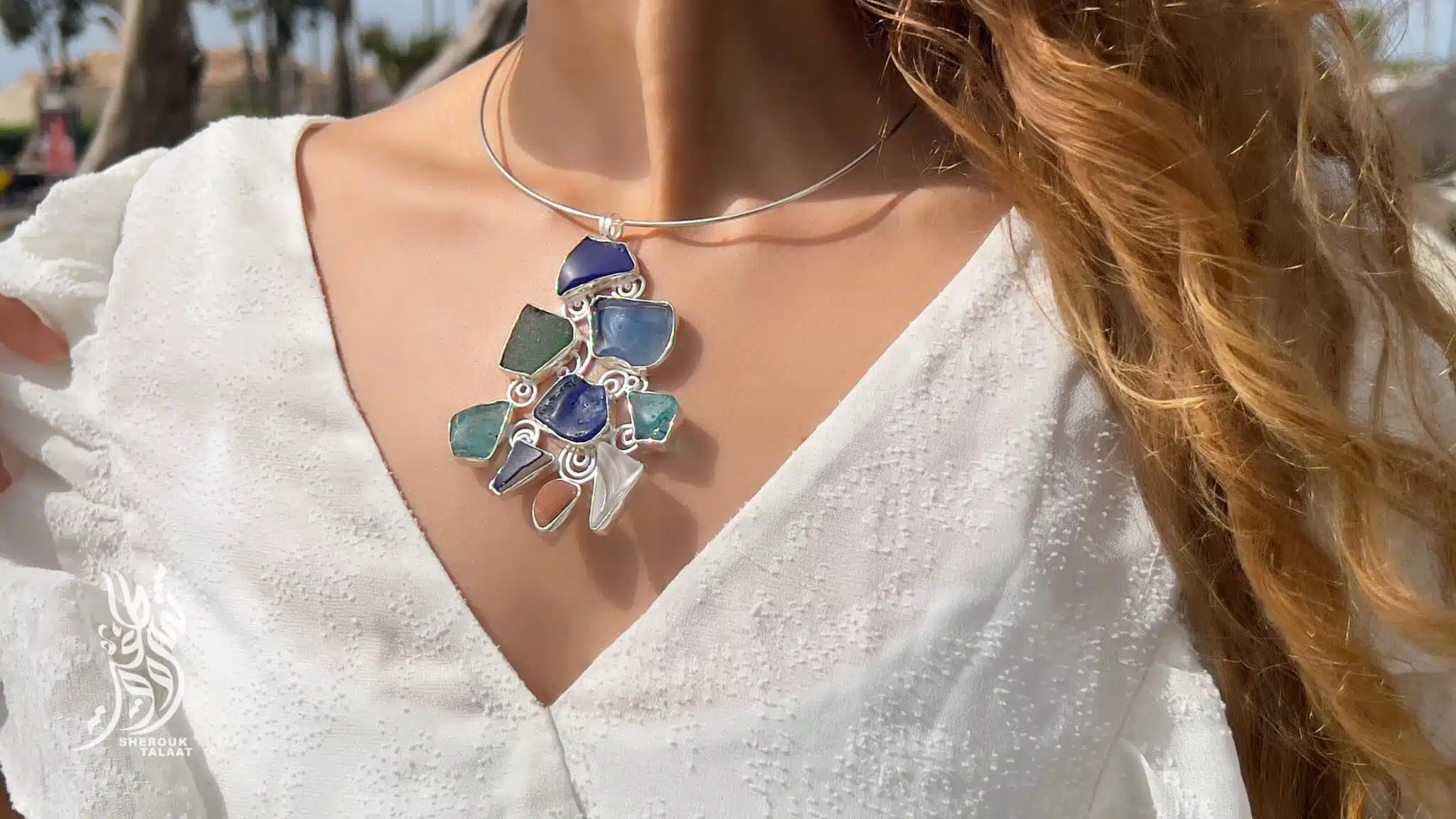 Handmade Sterling Silver Sea Glass Pendant (code447) 9 2023 05 17 14 56 IMG 6719 scaled