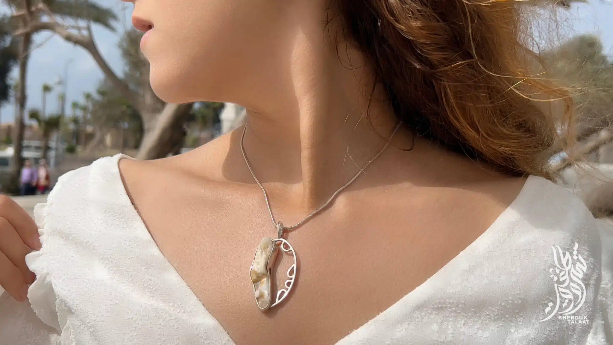 Handmade Sterling Silver Pendant Fossilized seashell (code 443) 5 2023 05 17 15 02 IMG 6736 scaled