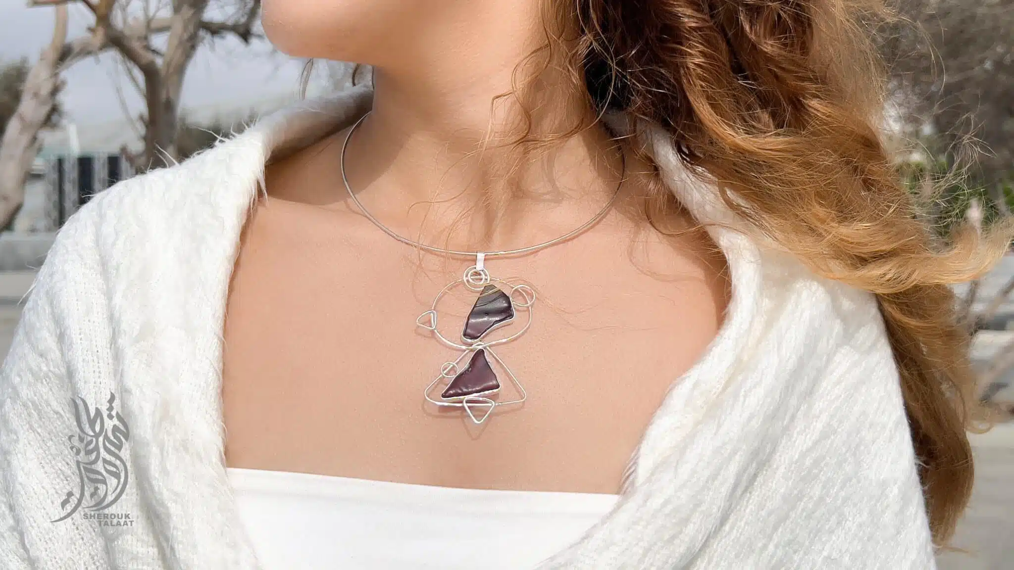 Handmade Sterling Silver sea glass Pendant (code 459) 4 2023 05 17 15 21 IMG 6780 scaled