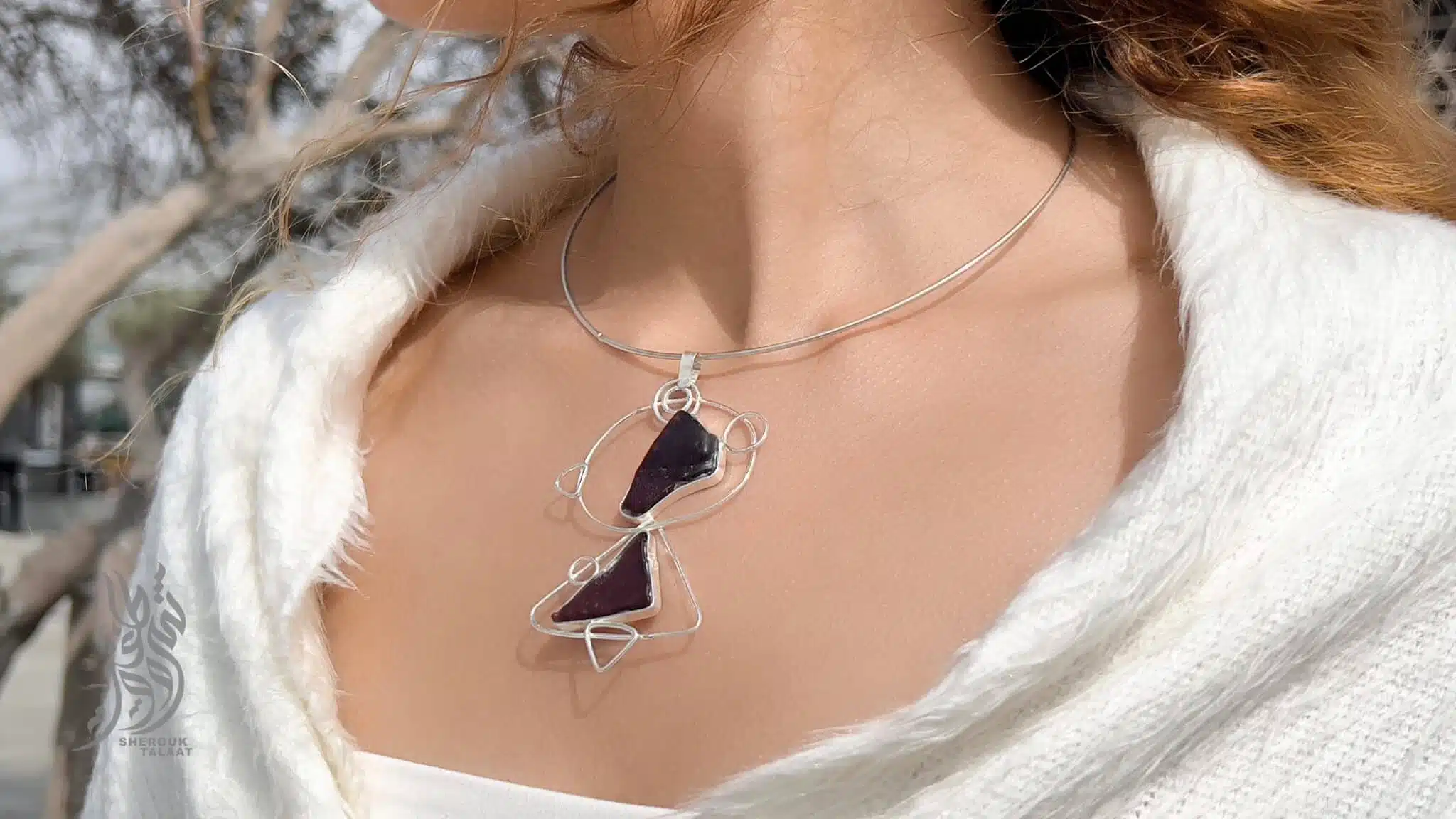 Handmade Sterling Silver sea glass Pendant (code 459) 2 2023 05 17 15 22 IMG 6784 scaled