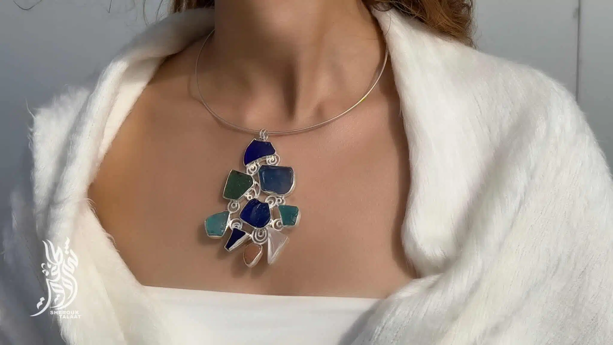 Handmade Sterling Silver Sea Glass Pendant (code447) 2 2023 05 17 16 00 IMG 6887 scaled