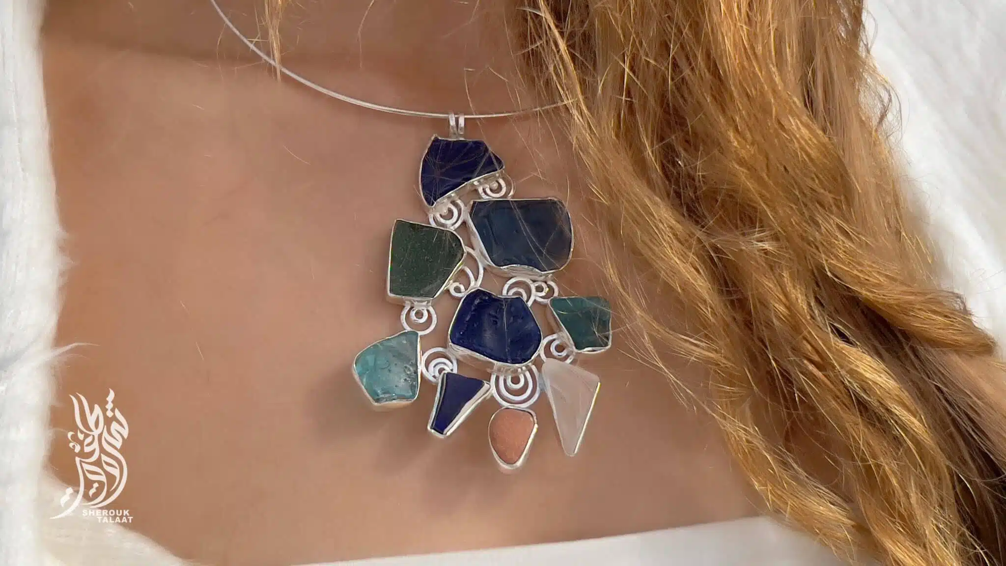 Handmade Sterling Silver Sea Glass Pendant (code447) 3 2023 05 17 16 00 IMG 6893 scaled