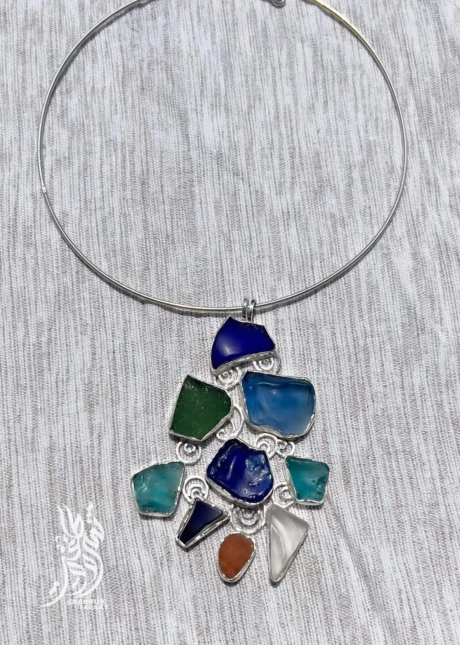 Handmade Sterling Silver Sea Glass Pendant (code447) 6 2023 05 18 10 46 IMG 6941 scaled