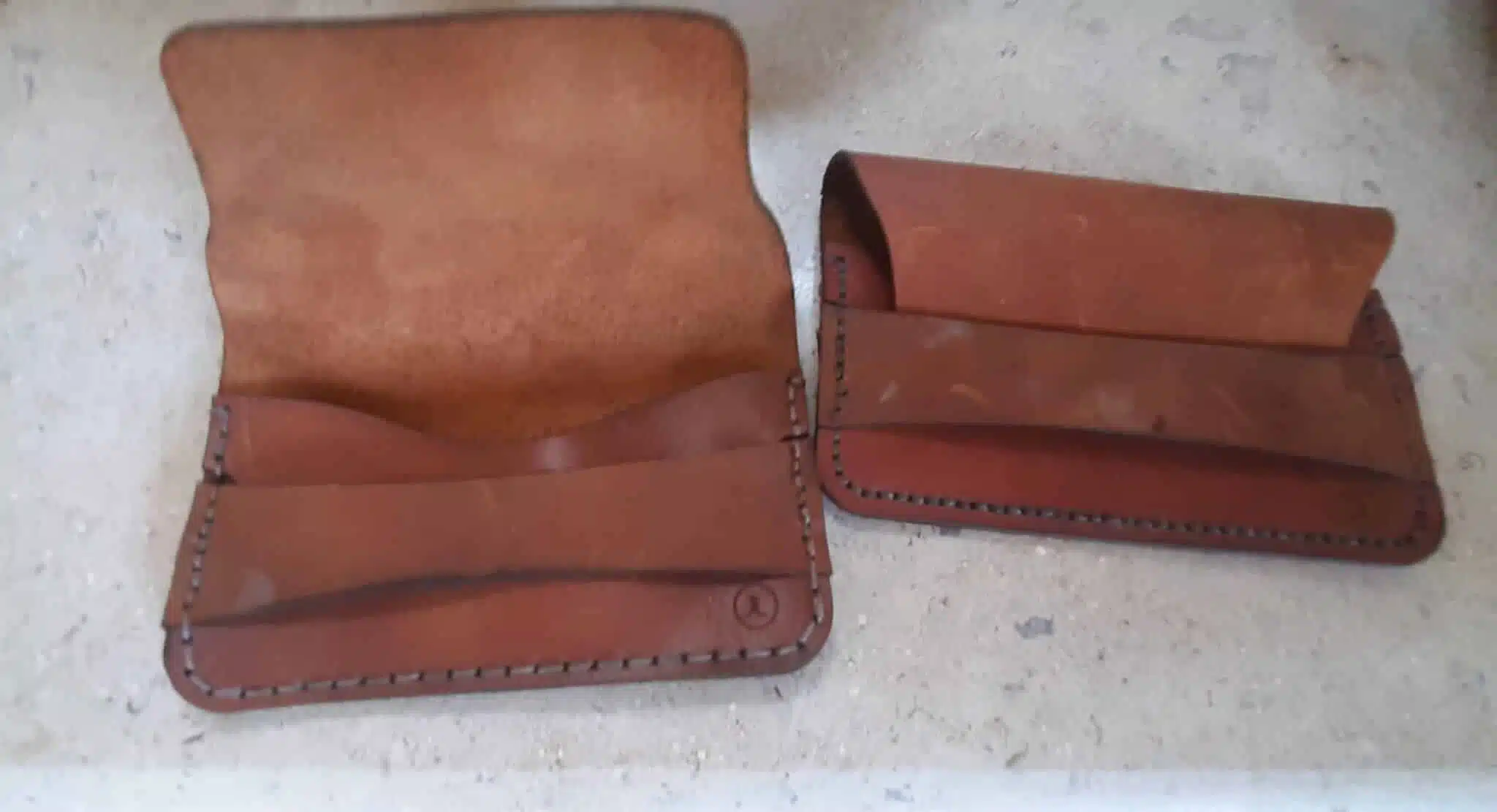 Personalized Handmade Slim Leather Wallet 11 20240210 143750 scaled