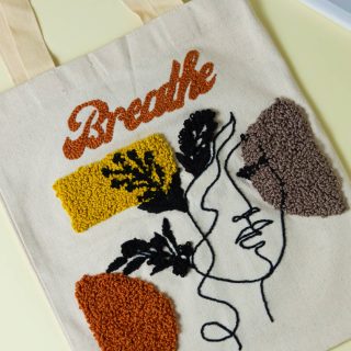 Tote Bag Breathe Brown