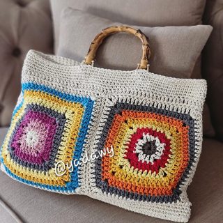 Patchwork tote bag