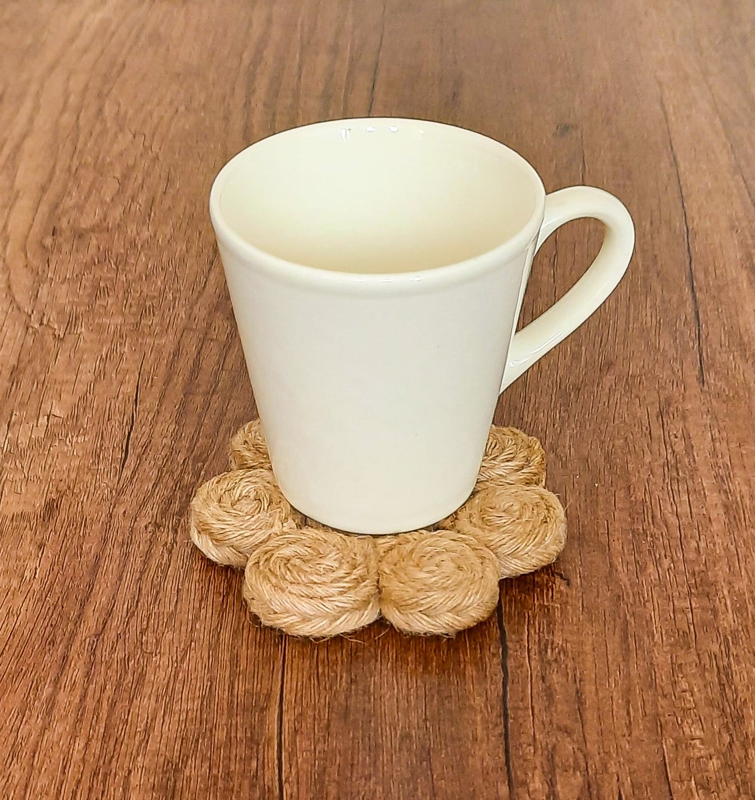 Handmade Jute Rustic Coaster 1 Handmade Jute Rustic Coaster