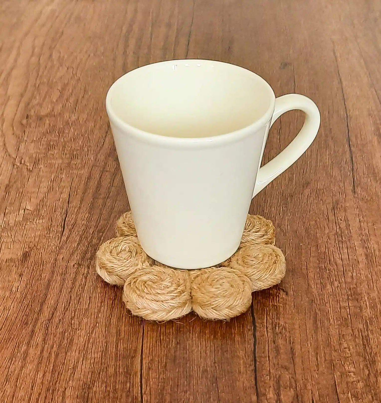 Handmade Jute Rustic Coaster 1 Handmade Jute Rustic Coaster