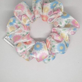 fleuri satin scrunchie