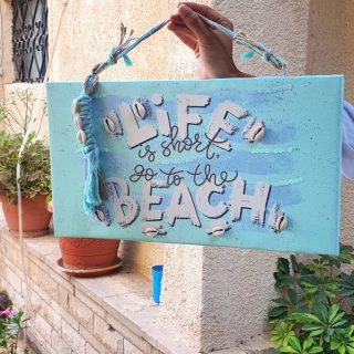 Zan Design Canvas Go to the Beach Wallart