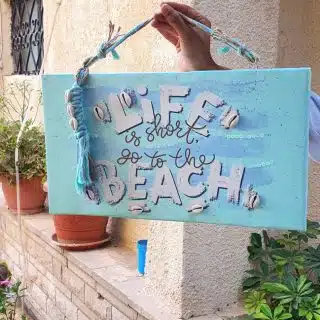Zan Design Canvas Go to the Beach Wallart